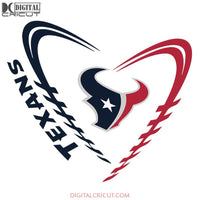 Houton texans Svg, Cricut File, Clipart, NFL Svg, Football Svg, Sport Svg, Love Football Svg, Heart Football Svg, Png, Eps, Dxf