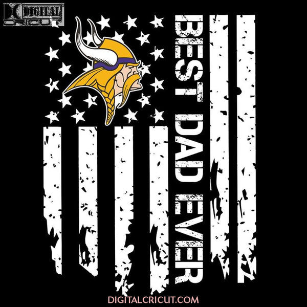 Minnesota Vikings Svg, Vikings Football Best Dad Ever Svg, NFL Svg, Cricut File, Clipart, Leopard Svg, Sport Svg, Football Svg