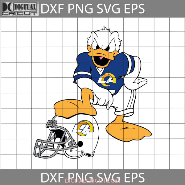 Los Angeles Rams Donald Duck Svg Nfl Love Football Team Cricut File Clipart Png Eps Dxf