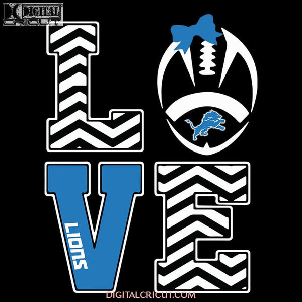 Love Detroit Lions Football Diamond Svg, NFL Svg, Cricut File, Clipart, Football Svg, Sport Svg, Love Detroit Svg, Love Football svg, Png, Eps, Dxf