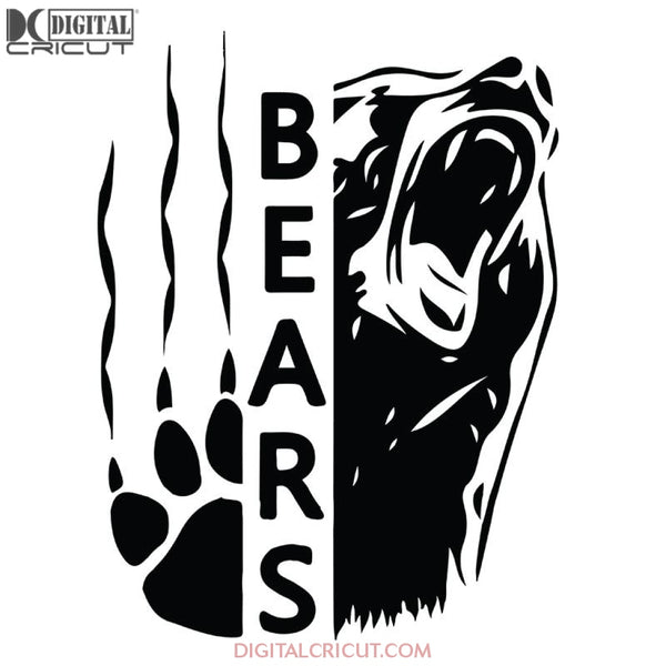 Chicago Bears Svg, Love Bears Svg, Football Logo Bears Svg, NFL Svg, Cricut File, Clipart, Sport Svg, Football Svg, Love Sport Svg42