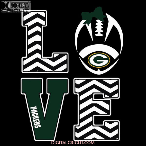 Love Green Bay Packers Football Diamond Svg, NFL Svg, Cricut File, Clipart, Football Svg, Sport Svg, Love Detroit Svg, Love Football svg, Png, Eps, Dxf