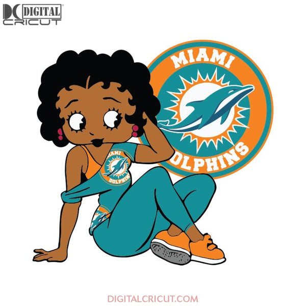 Miami Dolphins, Betty Boobs Svg, FLorida Gators Svg, Black girl Svg, Black girl magic Svg, NFL Svg