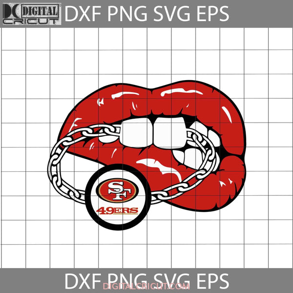 San Francisco 49Ers Lips Svg Nfl Love Football Team Cricut File Clipart Sexy Png Eps Dxf