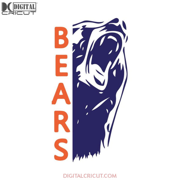 Chicago Bears Svg, Love Bears Svg, Football Logo Bears Svg, NFL Svg, Cricut File, Clipart, Sport Svg, Football Svg, Love Sport Svg2