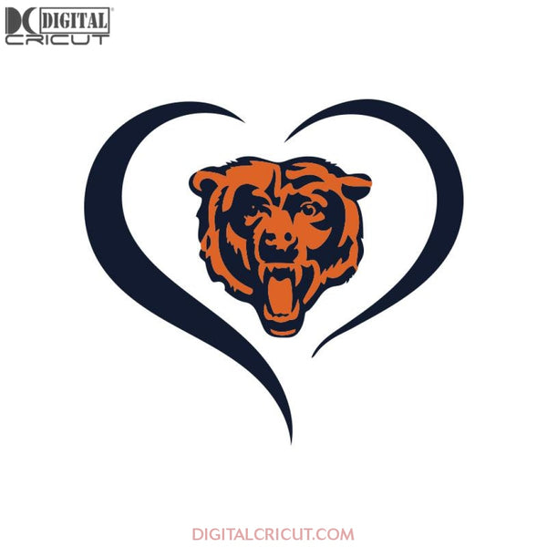 Chicago Bears Svg, Love Bears Svg, Football Logo Bears Svg, NFL Svg, Cricut File, Clipart, Sport Svg, Football Svg, Love Sport Svg33