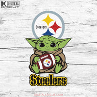 Baby Yoda Star Wars, Pittsburgh Steelers Svg, NFL Svg, Football Svg, Cricut File, Svg