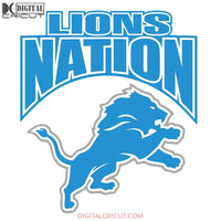 Lions Love Svg, Football Lions Nation Svg, Love Lions Svg, NFL Svg, Cricut File, Clipart, Detroit Lions Svg, Football Svg, Sport Svg, Love Football Svg