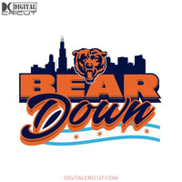 Chicago Bears Svg, Love Bears Svg, Football Skull Bears Svg, NFL Svg, Cricut File, Clipart, Sport Svg, Football Svg, Love Sport Svg2