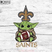 Baby Yoda Star Wars, New Orleans Saints Svg, NFL Svg, Football Svg, Cricut File, Svg