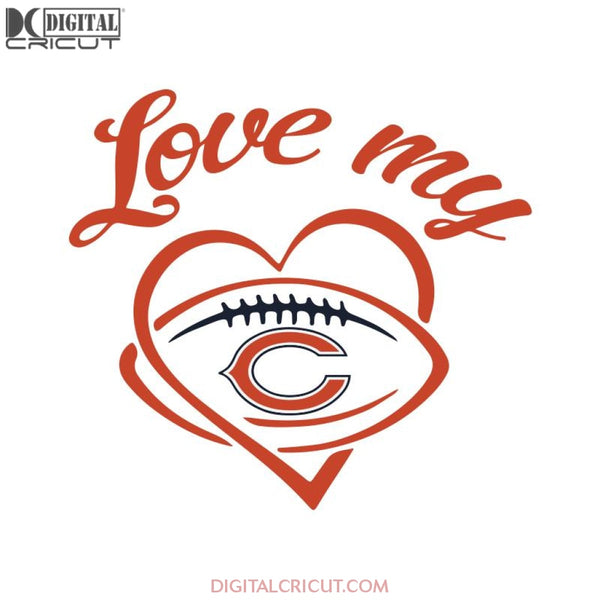 Chicago Bears Svg, Love Bears Svg, Football Logo Bears Svg, NFL Svg, Cricut File, Clipart, Sport Svg, Football Svg, Love Sport Svg45