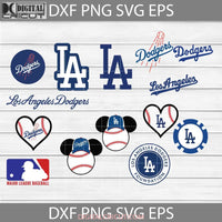 Los Angeles Dodgers Svg Love Baseball Mom Sport Team Bundle Mlb Clipart Cricut File Svg Png Eps Dxf