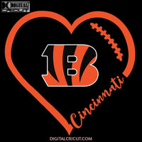 Cincinnati Bengals Svg, Love Bengals Svg, Cricut File, Clipart, NFL Svg, Football Svg, Sport Svg, Love Football Svg, Png, Eps, Dxf