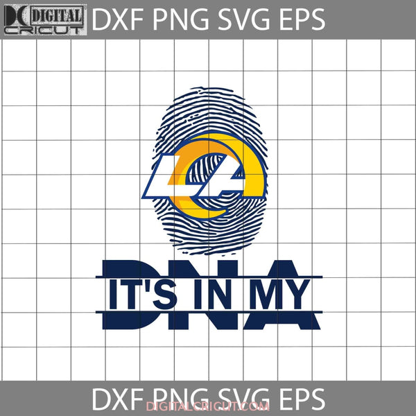 Its In My Dna Svg Los Angeles Rams Fingerprint Svg Nfl Love Football Team Cricut File Clipart Png