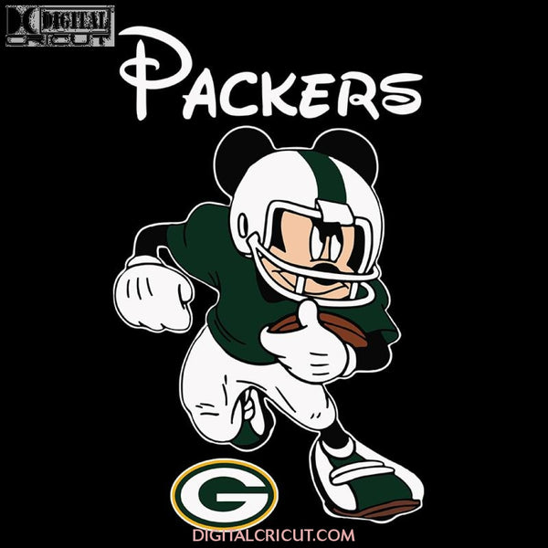 Green Bay Packers Svg, Cricut File, Clipart, NFL Svg, Football Svg, Love Football Svg, Football Mom Svg, Silhouette, Mickey Svg, Png, Eps, Dxf