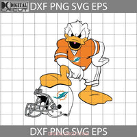 Miami Dolphins Donald Duck Svg Nfl Love Football Team Cricut File Clipart Png Eps Dxf