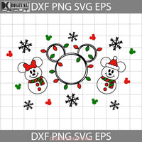 Cute Christmas Snowman Full Wrap Svg Cricut File Clipart Png Eps Dxf