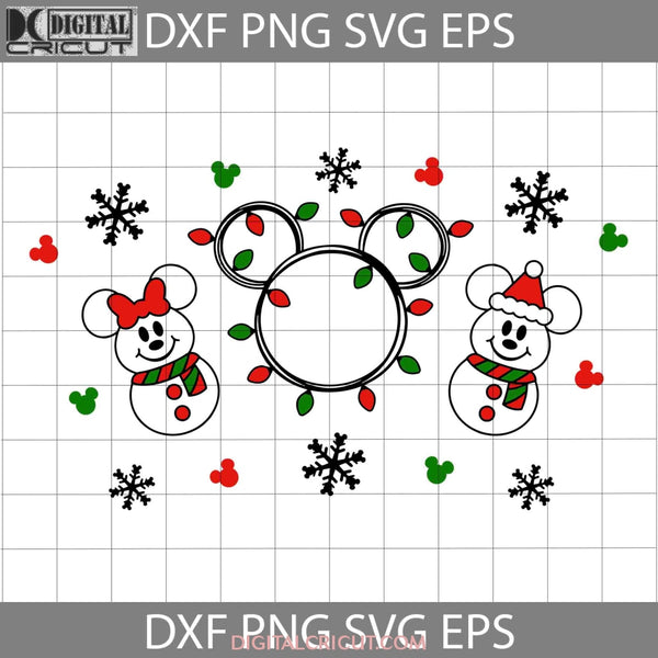 Cute Christmas Snowman Full Wrap Svg Cricut File Clipart Png Eps Dxf