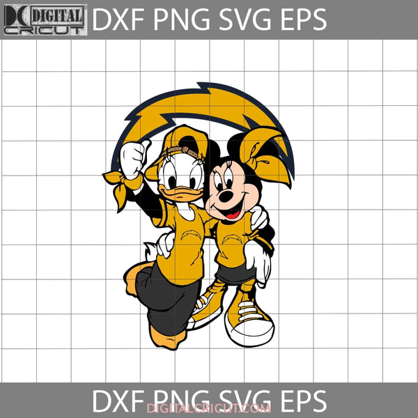 Daffy Duck And Minnie Love Los Angeles Chargers Svg Nfl Football Team Cricut File Clipart Png Eps