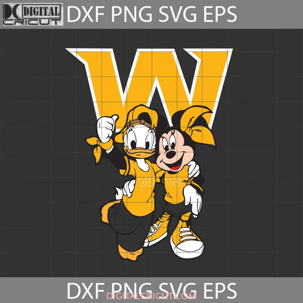 Daffy Duck And Minnie Love Washington Redskins Svg Nfl Football Team Cricut File Clipart Png Eps Dxf