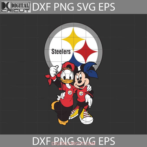 Daffy Duck And Minnie Love Pittsburgh Steelers Svg Nfl Football Team Cricut File Clipart Png Eps Dxf