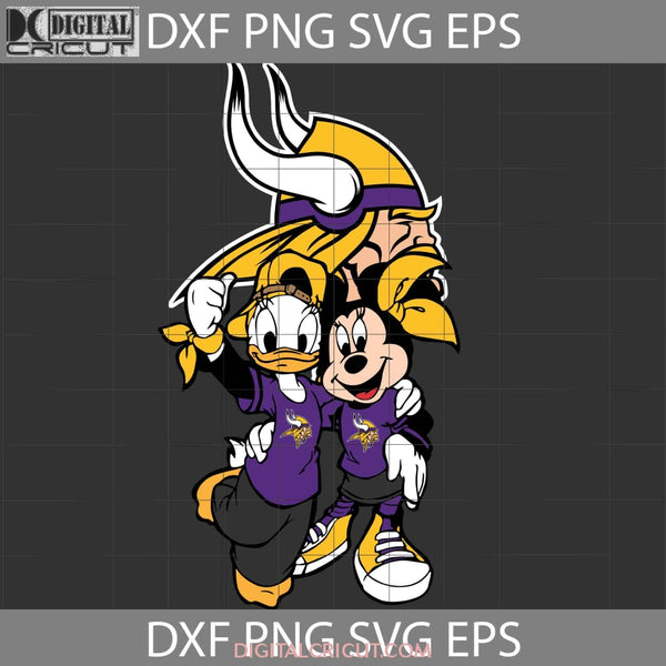 Daffy Duck And Minnie Love Minnesota Vikings Svg Nfl Football Team Cricut File Clipart Png Eps Dxf