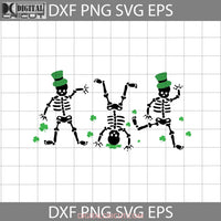 Dancing Leprechaun Skeleton Shamrock Svg St.patricks Day Cricut File Clipart Png Eps Dxf