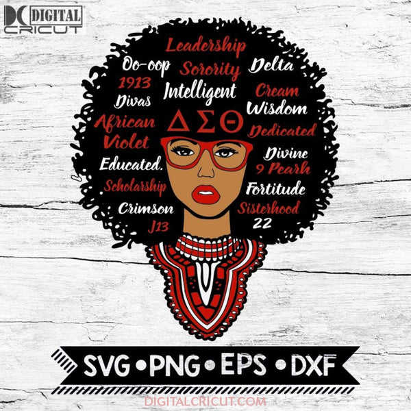 Delta Sigma Theta Sorority SVG PNG DXF EPS Download Files