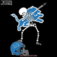 Detroit Lions Svg, Skull Dabbing Svg, Cricut File, Clipart, NFL Svg, Football Svg, Sport Svg, Love Football Svg, Png, Eps, Dxf