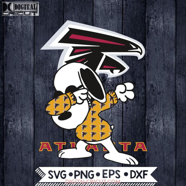 Atlanta Falcons Snoopy Dabbing Svg, NFL Svg, Football Svg, Cricut File, Svg