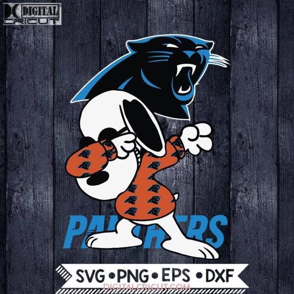 Carolina Panthers Snoopy Dabbing Svg, NFL Svg, Football Svg, Cricut File, Svg