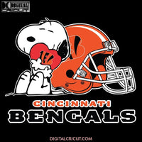 Cincinnati Bengals Snoopy Love Svg, Cricut File, NFL Svg, Sport Svg, Football Svg, Love Svg, Snoopy Svg, Clipart, Svg, Png, Eps, Dxf