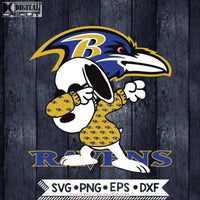 Baltimore Ravens Snoopy Dabbing Svg, NFL Svg, Football Svg, Cricut File, Svg