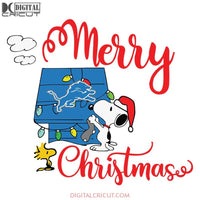 Detroit Lions Merry Christmas Svg, Cricut File, Clipart, Football Svg, NFL Svg, Sport Svg, Christmas Svg, Snoopy Svg, Png, Eps, Dxf