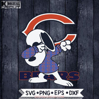 Chicago Bears Snoopy Dabbing Svg, NFL Svg, Football Svg, Cricut File, Svg