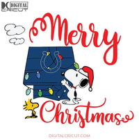 Colts Merry Christmas Svg, Cricut File, Clipart, Football Svg, NFL Svg, Sport Svg, Christmas Svg, Snoopy Svg, Png, Eps, Dxf