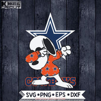 Dallas Cowboys Snoopy Dabbing Svg, NFL Svg, Football Svg, Cricut File, Svg