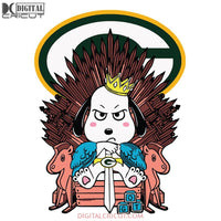 Game Of Thrones Snoopy On Throne Baby GOT Svg, Green Bay Packers Svg, NFL Svg, Sport Svg, Cricut File, Football Svg, Png, Eps, Dxf