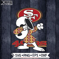 San Francisco 49ers Snoopy Dabbing Svg, NFL Svg, Football Svg, Cricut File, Svg