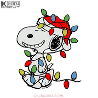Snoopy Funny Svg, Snoopy Svg, Christmas Svg, Merry Christmas Svg, Cricut File, Clipart, Christmas Light Svg, Png, Eps, Dxf
