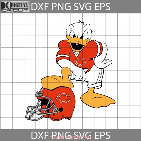 Chicago Bears Donald Duck Svg Nfl Love Football Team Cricut File Clipart Png Eps Dxf