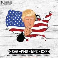 Donald Trump Murica 4Th Of July Patriotic American Party Usa Svg Png Eps Dxf
