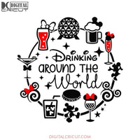 Drinking Around The World Disney Svg, Santa Svg, Snowman Svg, Christmas Svg, Merry Christmas Svg, Bake Svg, Cake Svg, Cricut File, Clipart, Svg, Png, Eps, Dxf