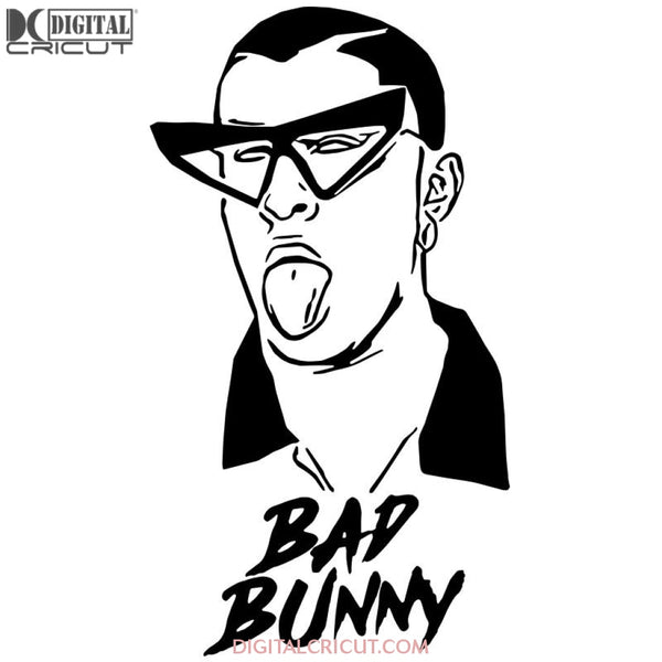 El Conejo Malo Bad Bunny Svg Files For Silhouette Cricut Dxf Eps Png Instant Download3