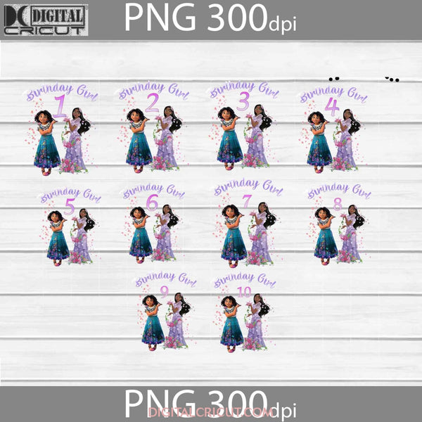 Encanto Birthday Girl Png Mirabel Isabela Bundle Images 300Dpi