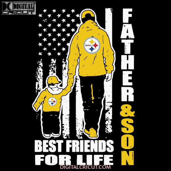 Father And Son Best Friends For Life Steelers Svg, NFL Svg, Cricut File, Clipart, Pittsburgh Steelers Svg, Football Svg, Sport Svg, Love Football Svg, Png, Eps, Dxf