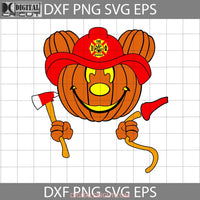 Firefighter Pumpkin Halloween Svg Cricut File Clipart Png Eps Dxf
