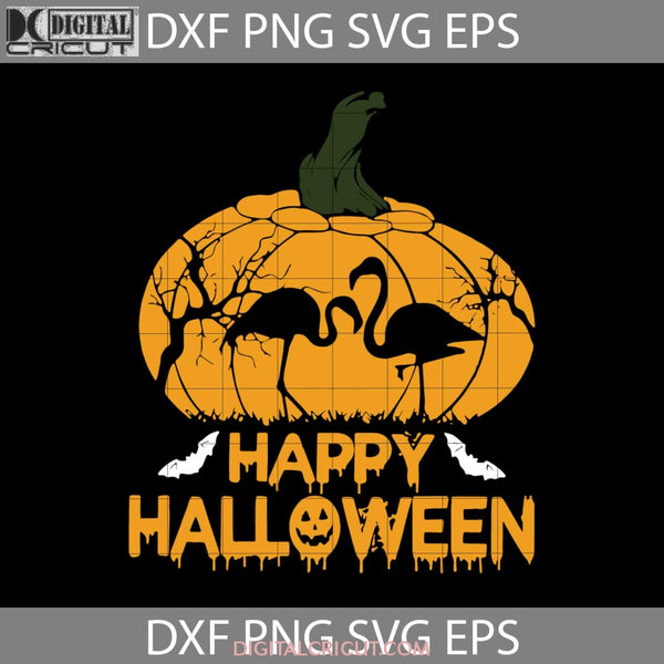 Flamingo Happy Halloween Svg Halloween Svg Gift Funny Cuties Horror Cricut File Clipart Png Eps Dxf