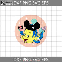 Flounder Snacks Mickey Mouse Ears Svg Vacay Mode The Little Mermaid Cartoon Cricut File Clipart Png