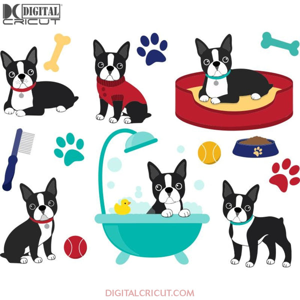 French Bulldogs Svg Bundle Funny Dogs Animal Png Eps Dxf